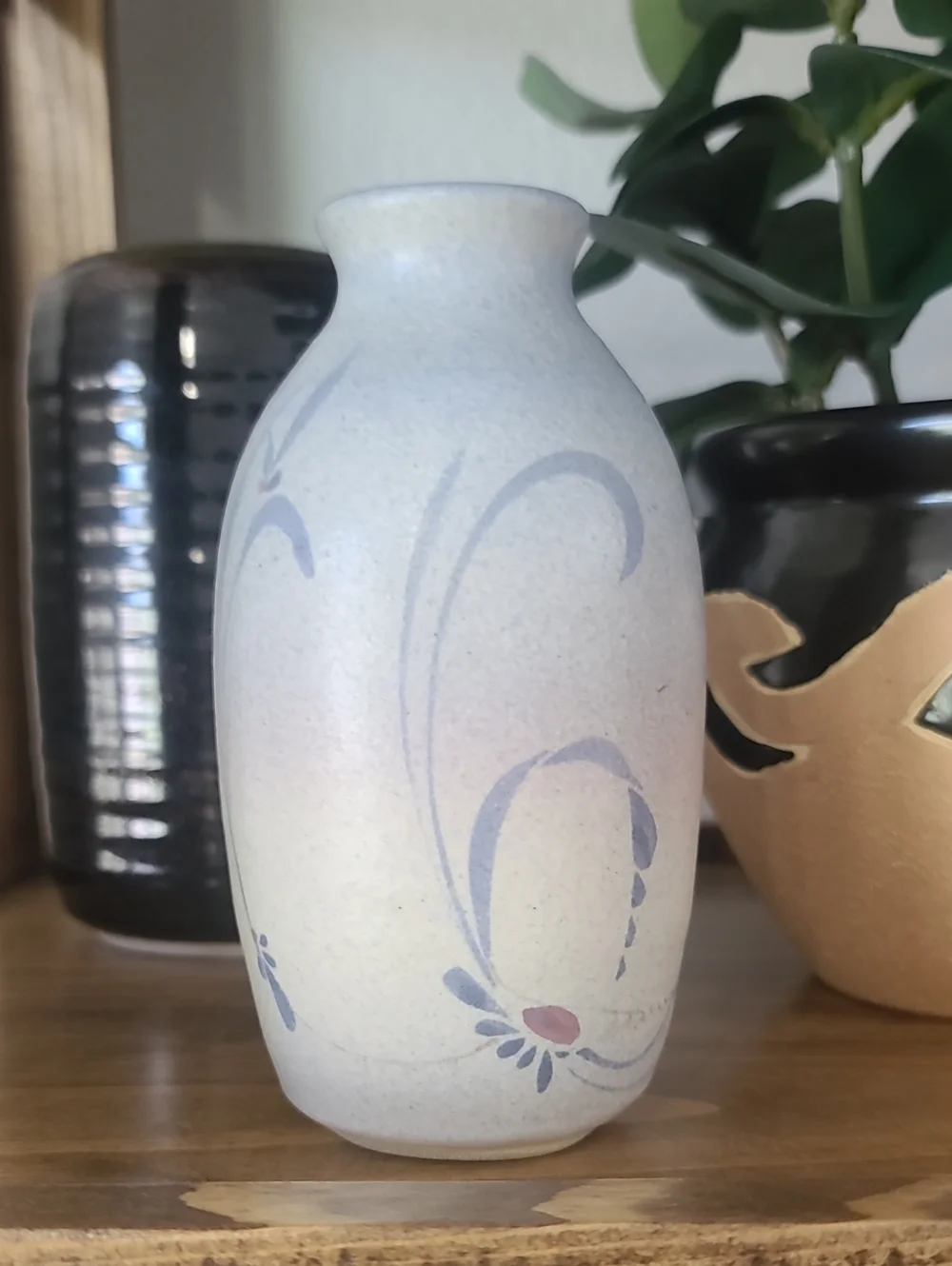 Westlin Studio  Ceramic Vase with Subtle Floral Detail